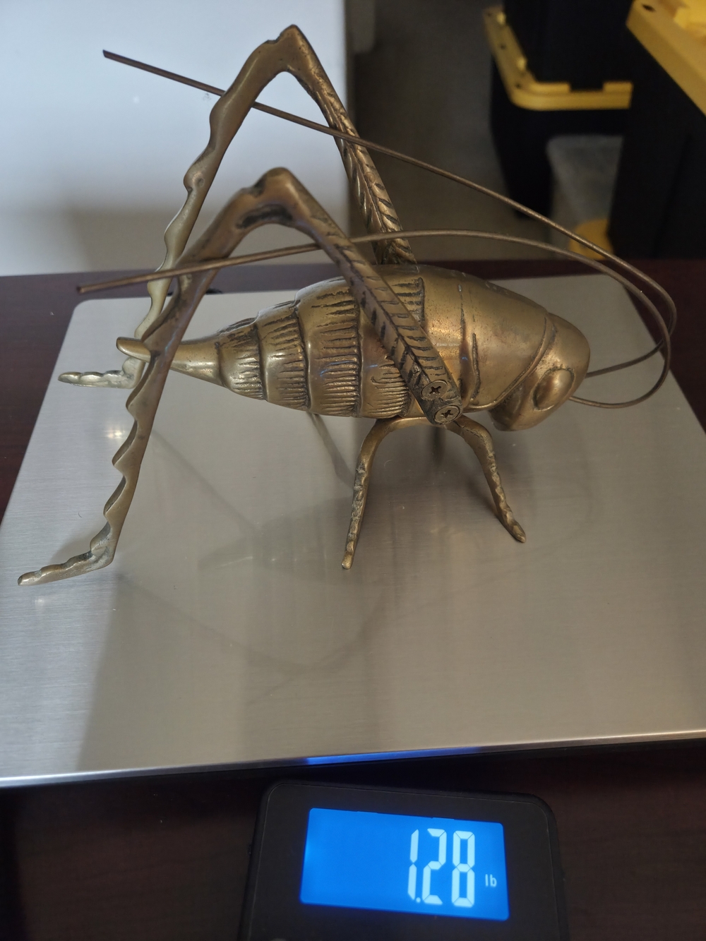Vintage-Brass Grasshopper...1.28 Lbs.